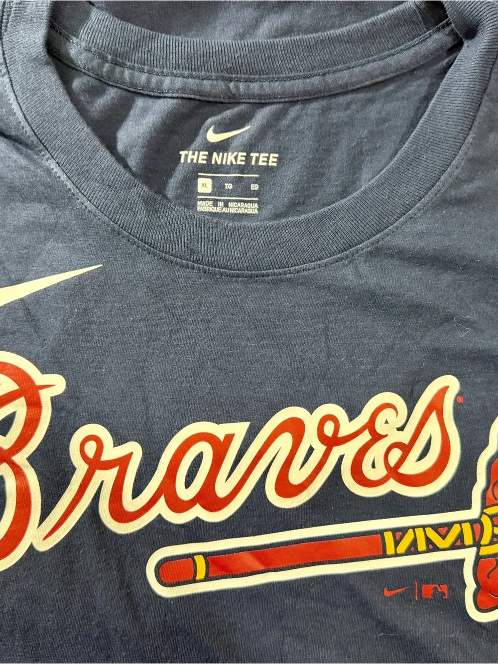 Nike Atlanta Braves Dansby Swanson #7 T-Shirt Men’s XL NWT MLB Blue